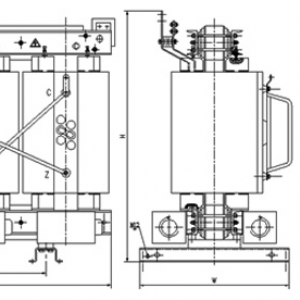 20kV級(jí)SC(B)系列三相干式配電變壓器